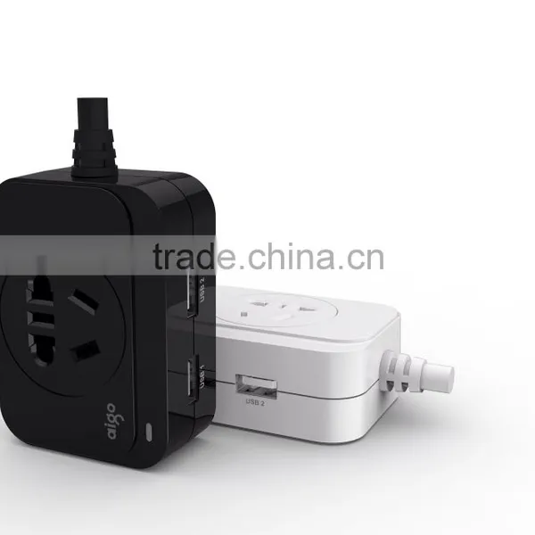 USB Plug PB016 -with 2 Holes 2500W Rated Power , AC Socket