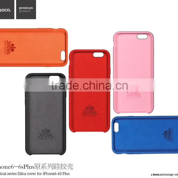 HOCO Original Series Soft Silicone Case for IPhone 6s Anti Shock TPU Full Rubber Back Cover for IPhone 6 4.7 MT-5747 photo-2