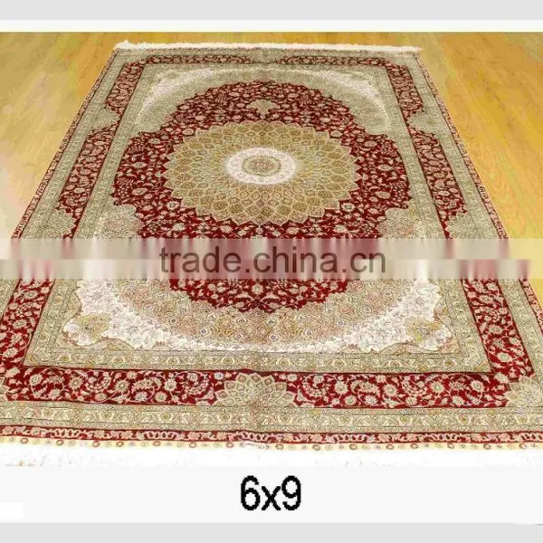 Carpet Hotel Handmade Persian Silk Rug Persian Handmade Silk Carpets for Home Hotel Villa