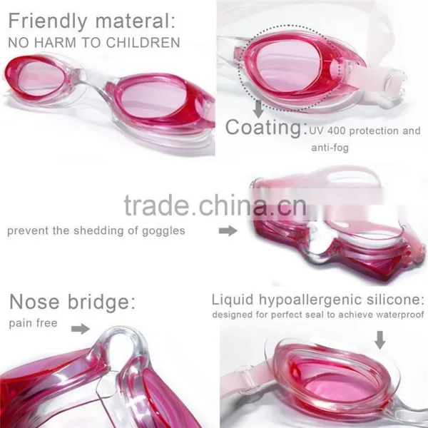 Factory Wholesale Anti-Fog Lens Swim Goggles For Kids photo-4