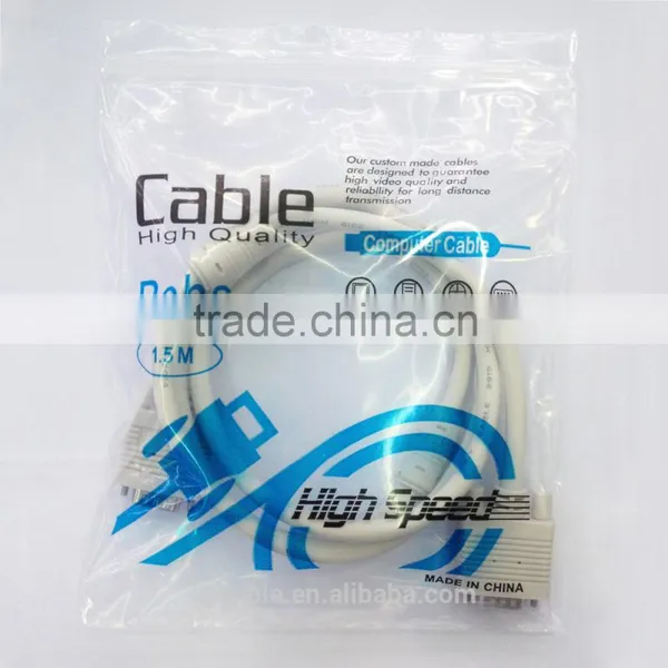 High Definition Male to Male Vga to Vga Cable 3+4 for Monitor/computer/projrctor photo-6