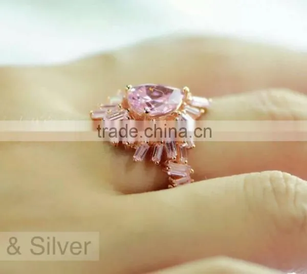 Wholesale Price Low Quantity Fashion Jewelry Silver Diamond Rings