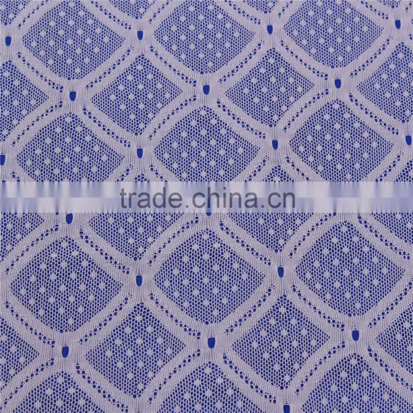 Thinner Geometric Stretch Mesh Lace Fabric for Fashion Design Lace Baju Kurung photo-4