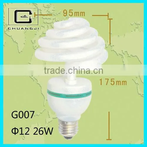 High Quality CFL LAMP FULL SPIRAL LAMP 8000H CE 28w Umbrella-type Energy Saving Lamps