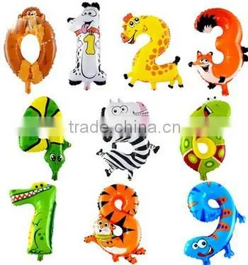 Wholesale Number Foil Balloon Print Balloon Party Supplies photo-2