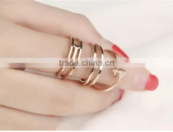 2016 Latest Fashion Ip Plated Gold Ring With Good Quality photo-5