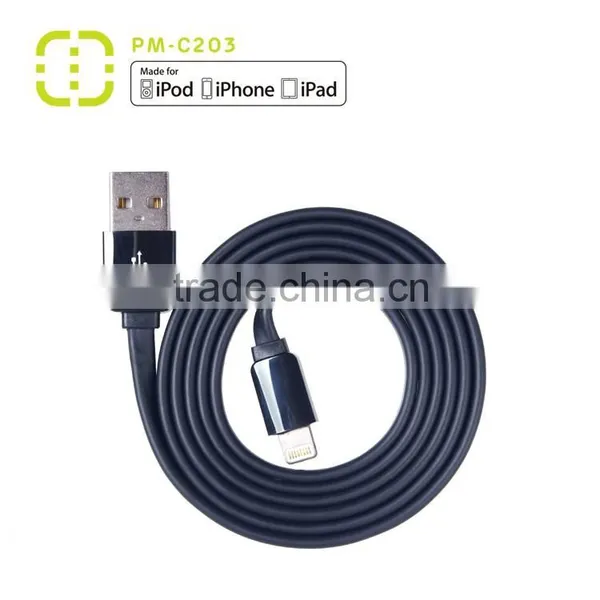 Customized Mfi Flat Charging Cable With ABS Housing photo-4