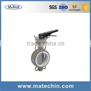 OEM Precision Sanitary Butterfly Valve For Industrial, Undercut Disc Butterfly Valves photo-2