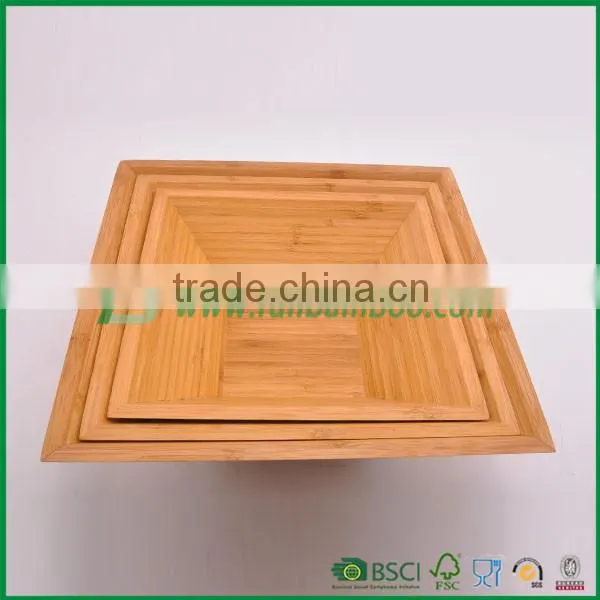 Fuboo Bamboo Square Salad Bowl Set photo-2