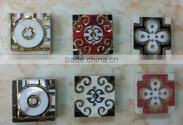 Algeria Salable Porcelain Golden Decorated Border Line 600x45MM /45x45MM photo-2