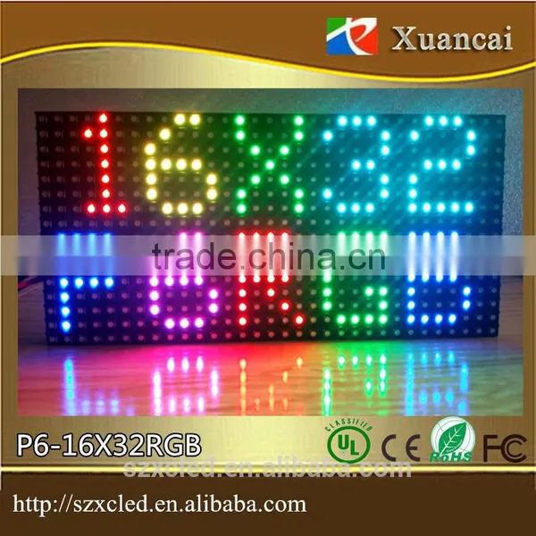 P6-16x32RGB (9.6X19.2CM) Indoor Indoor P6 (3IN1) Full Color SMD Unit Board 8 Scanning 75 HUB P6 Led Display Module photo-4