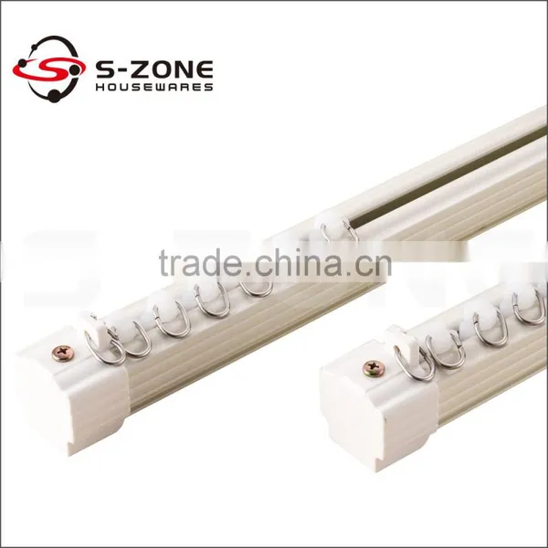 Ivory White Curtain Rail in Metal photo-2