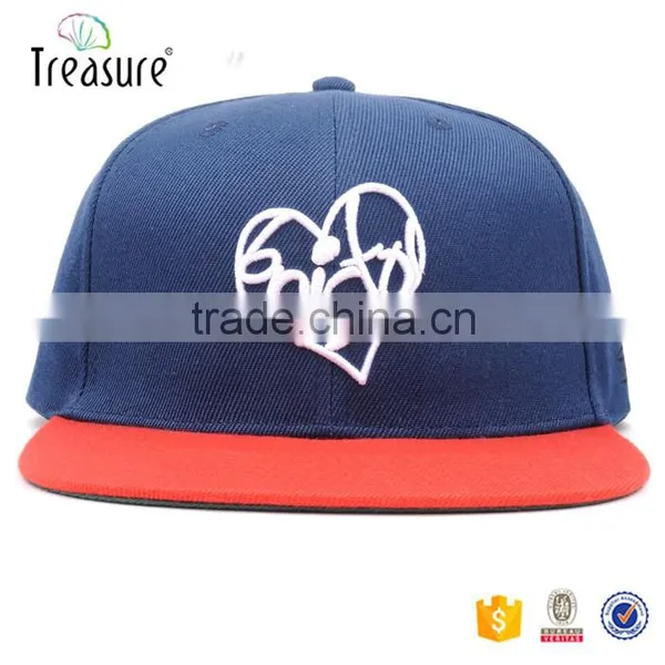 China Supplier Best Quality Hand Design Hot Sale Flat Brim 6 Panel Custom Snap Back Hats Supplier's Choice