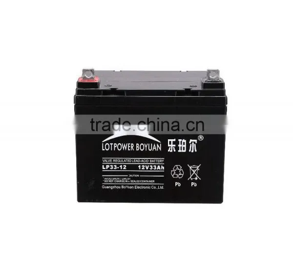 Guangzhou Best Selling 12 Volt 33ah Deep Cycle Vrla Battery