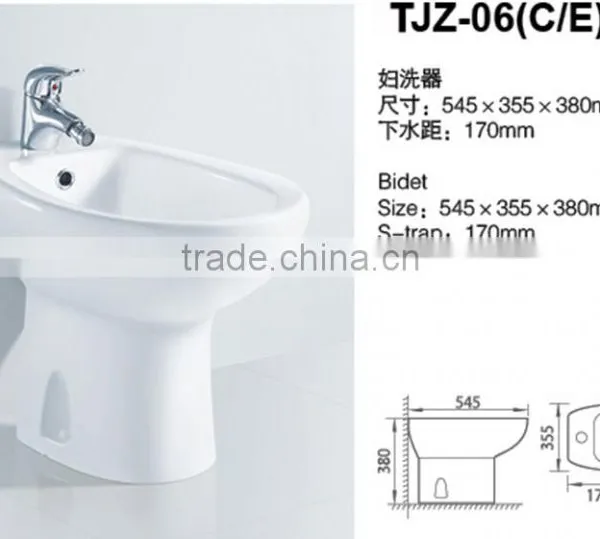 WC Bathroom Cold Water White Color Easy Women Cheap Bidet photo-2