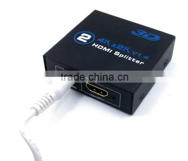 HD MI 2.0 Splitter 4K 1080P Port H DMI Splitter 1 in 2 0ut Audio Video Converter Support HDCP 3D With 5V Power Adpter photo-3