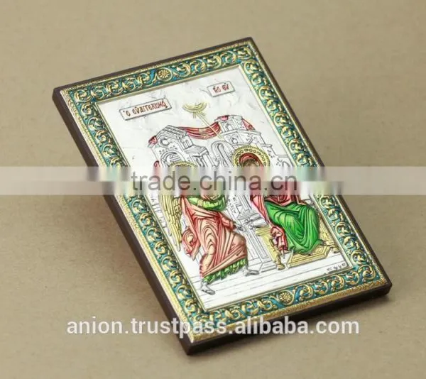 Greek & Russian Orthodox Wooden Icon. Angels. Annunciation. Big Size photo-6
