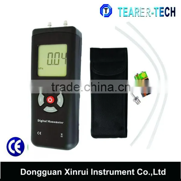 Professional Digital Air Pressure Meter / Manometer to Measure Gauge / Differential Pressure 13.79kPa / 2 Psi / 55.4 H2O photo-2