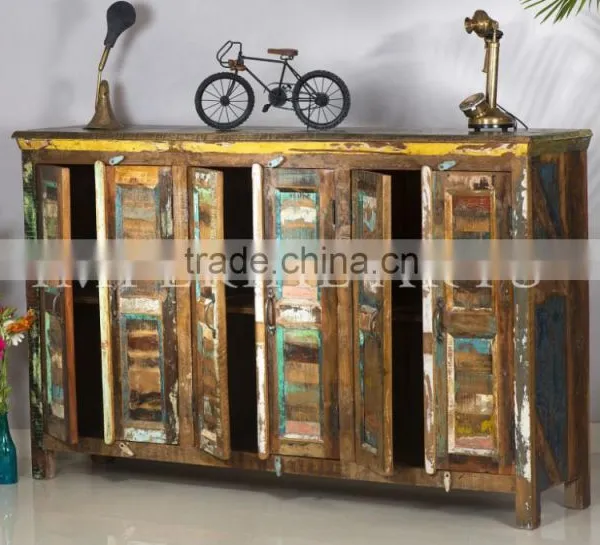 INDIAN MANGO WOOD 3 DOUBLE DOOR SIDE BOARD photo-2