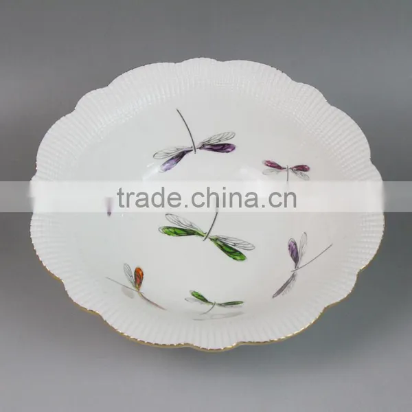 China Supplier Dragonfly Porcelain Plate, Print Plate, Plate Fruit photo-2