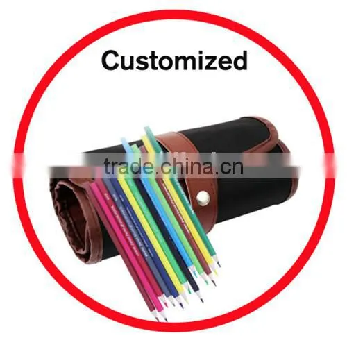48 Color Pencil Set Custom Branded Roll up Bag Amazon Hot Set