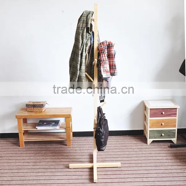 Wood Hangers for Clothes, Tree Shaped Coat Hook, Hat Hook photo-3
