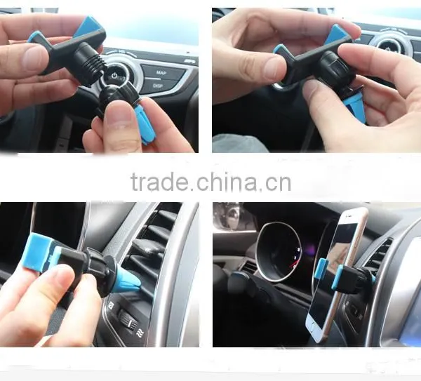 360 Degree Rotation Magnetic Car Air Vent Mobile Phone Holder For Apple IPhone 6 photo-5