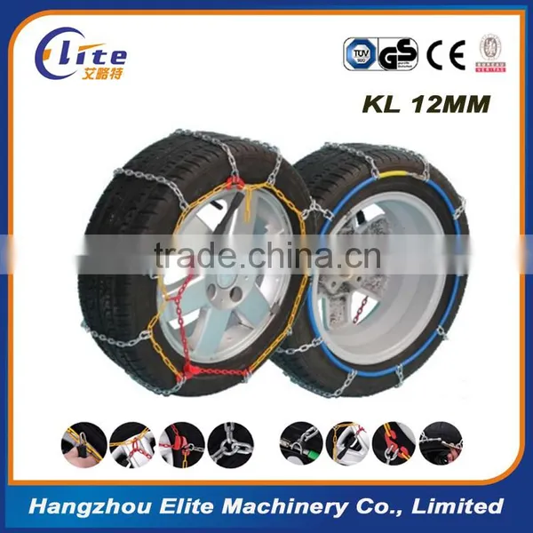 ELITE 12mm KL Carbon Steel Diamond Design Snow Chain for Car photo-2
