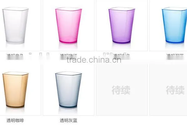 Creative Fashion Extra Thick Square Dull Polish Plastic Tooth Mug photo-2
