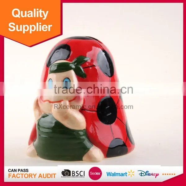 Promotional Funny Snail Shape Ceramic Money Bank for Home Decoration photo-4