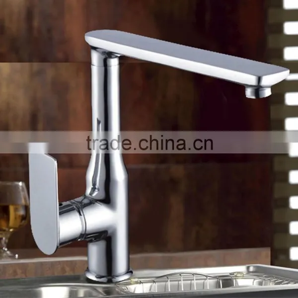 Gold Square Single Handle Kitchen Faucet photo-2