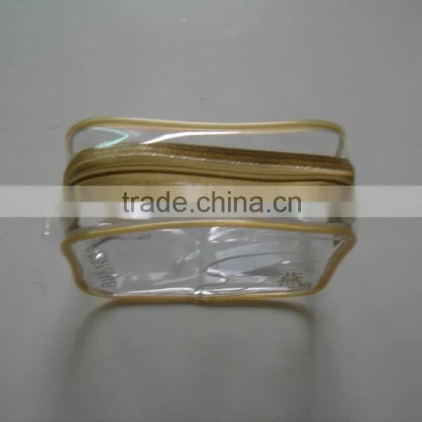 2015 Top Quality Clear Pvc Transparent Vinyl Cosmetic Bag/pouch With Zipper photo-3