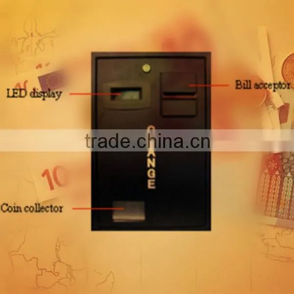 CE Approved Wall Mounted Currency Exchange Machine Bill Coin Changer photo-2