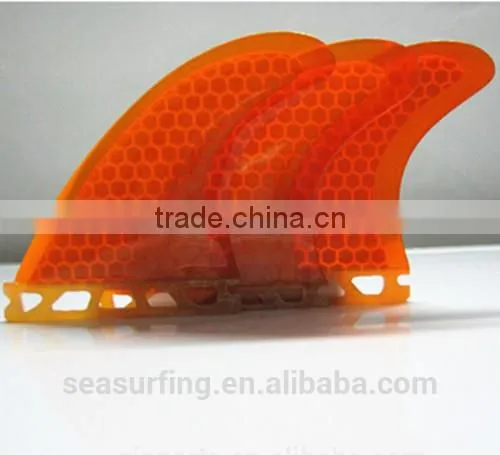 Superior Quality Orange Color Honeycomb Fins Future Fins