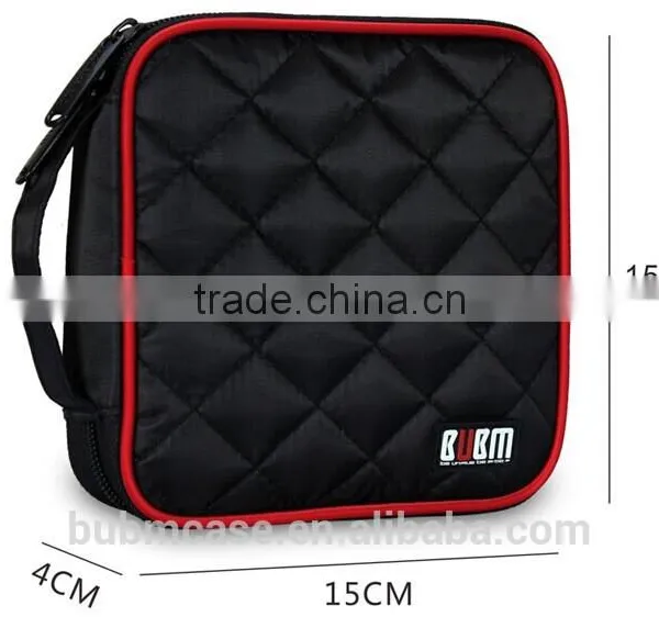 Fashion Black 32 Capacity 230D Space Twill PVC Fabric DVD Case CD Holder Personalized cd Case Dvd Cases photo-3