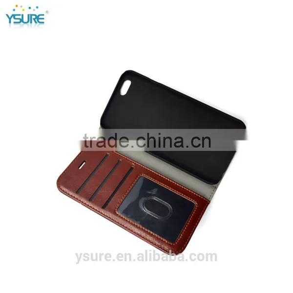 RedBlue Chess Pattern Fabric Book Style Leather Phone Case For OnePlus One With PVC ID and Credit Card Slots photo-4