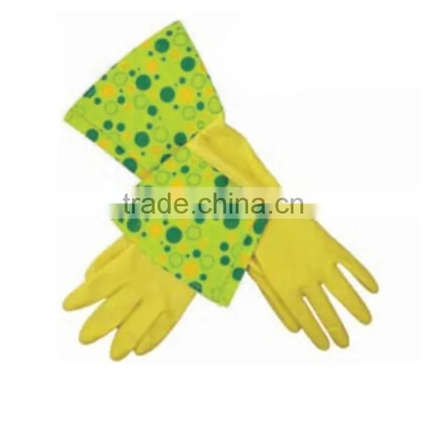 Various Colored Long Sleeves Latex Kitchen Gloves