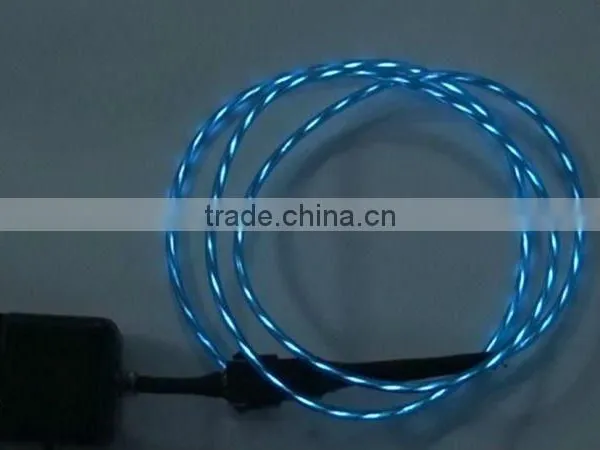 flexible neon wire,el cable,visible usb charger cable