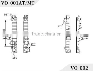Engine Car With Radiator Plastic Tank for Volvo Auto Share Parts Cooling System for Vending Machine photo-4