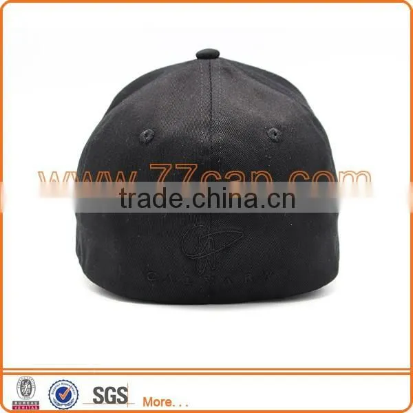 High Quality Spandex Cotton Blank Fitted Caps Fitted Hats photo-2