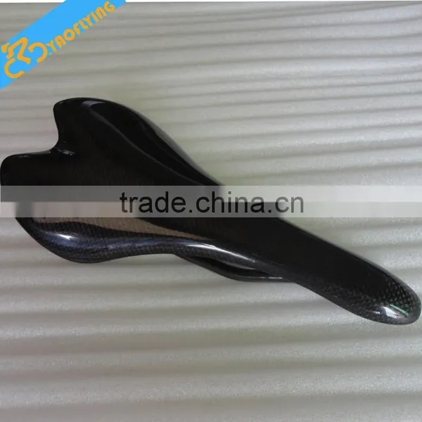 2015 New Arrival Small Size Road Bike Saddle,black Carbon Saddle Bicycle Saddle Finished Glossy photo-4