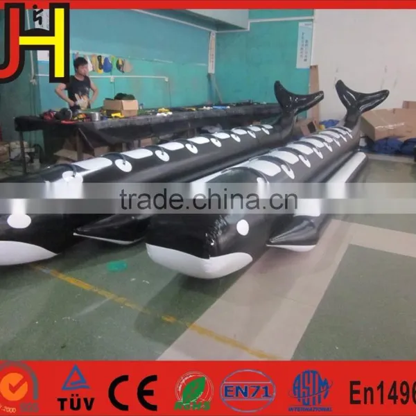 Custom Made High Quality 0.9mm Inflatable Shark Boat Price For Sale photo-2
