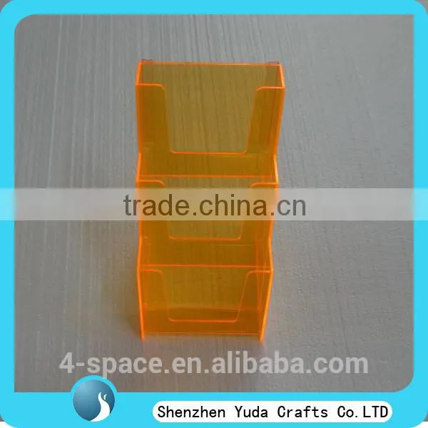 3 Tiers Homemade Wholesale Plexiglass Acrylic Brochure Display, Flyer Stand for Leaflet Displaying photo-4