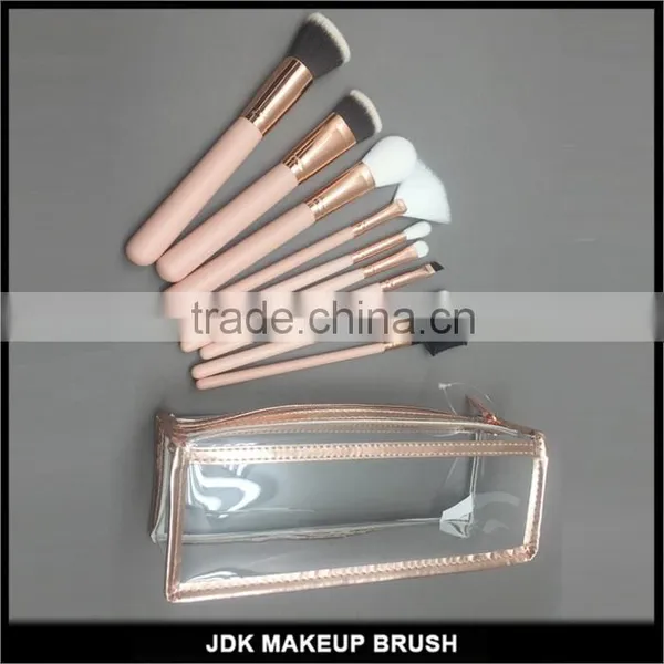 9 Pieces Makeup Brush Pink Makeup Brush Set High Quality Cosmetic Brush Set photo-3