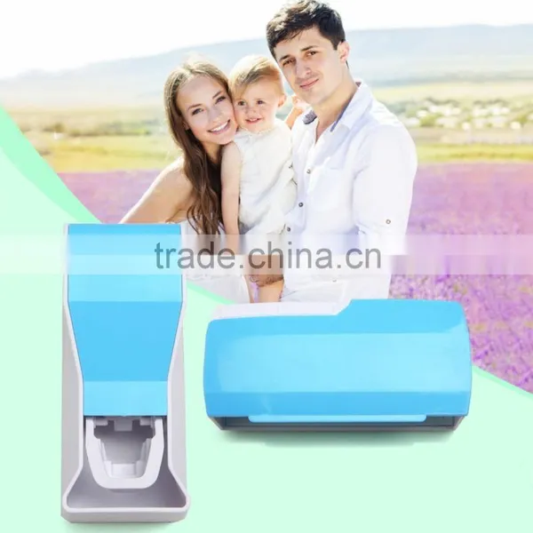 Plastic Material and Stocked,Automatic,Eco-Friendly Feature Automatic Toothpaste Dispenser Toothbrush Holder photo-4