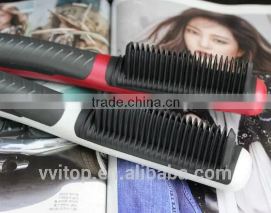 Double Function- Hair Straightener Comb LED Indicator photo-2