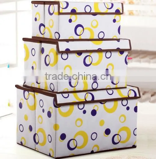 Eco-Friendly Foldable Clothes Sundries Storage Case Container Box With Lids photo-6