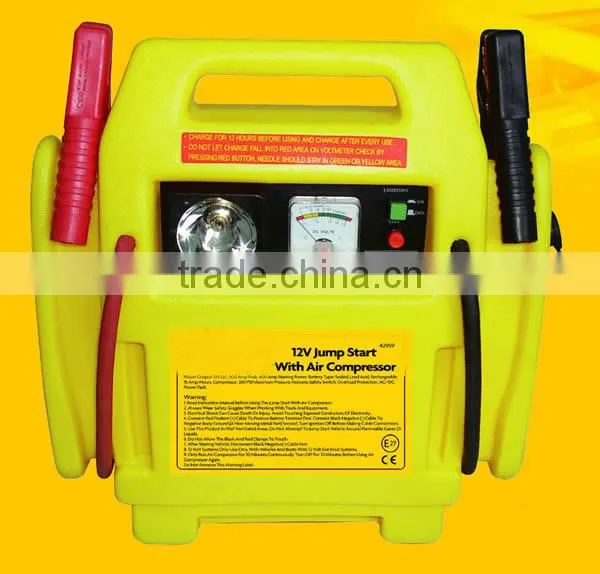 12V Jump start With Air Compressor, Rechargeable Car Startor,Jump strat for emgency use