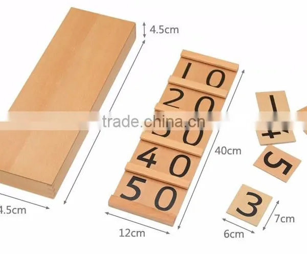 Wooden Mathematics Teaching Aid Montessori Segen Board photo-5