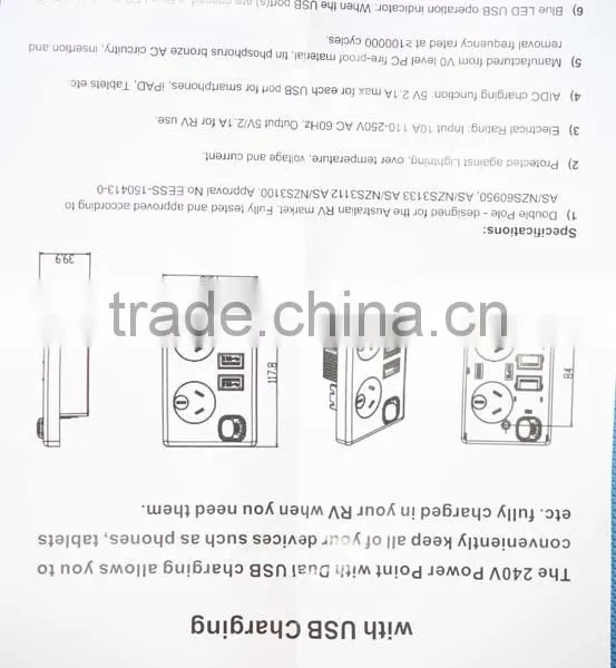 Australian Standard Socket With USB for Sale photo-6